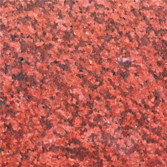 Dyed red granite